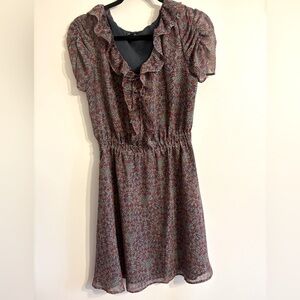 GAP Floral Ruffle midi Dress